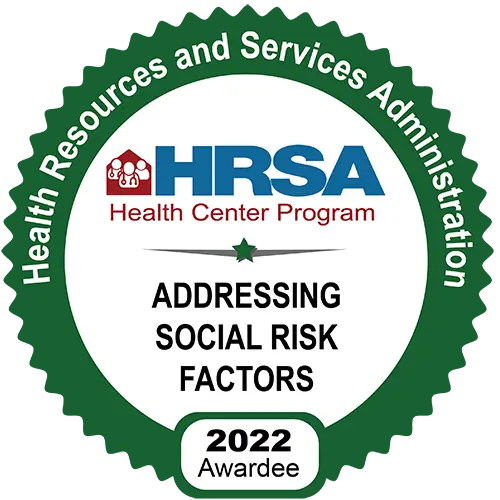 Addressing Social Risk Factors 2022 Badge
